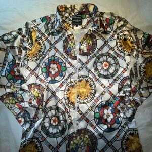 Barabas Colorful Patterned Shirt M